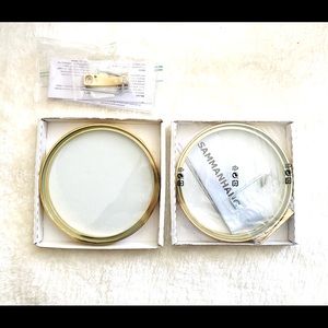 2 IKEA Sammerhang Round Glass Shelves